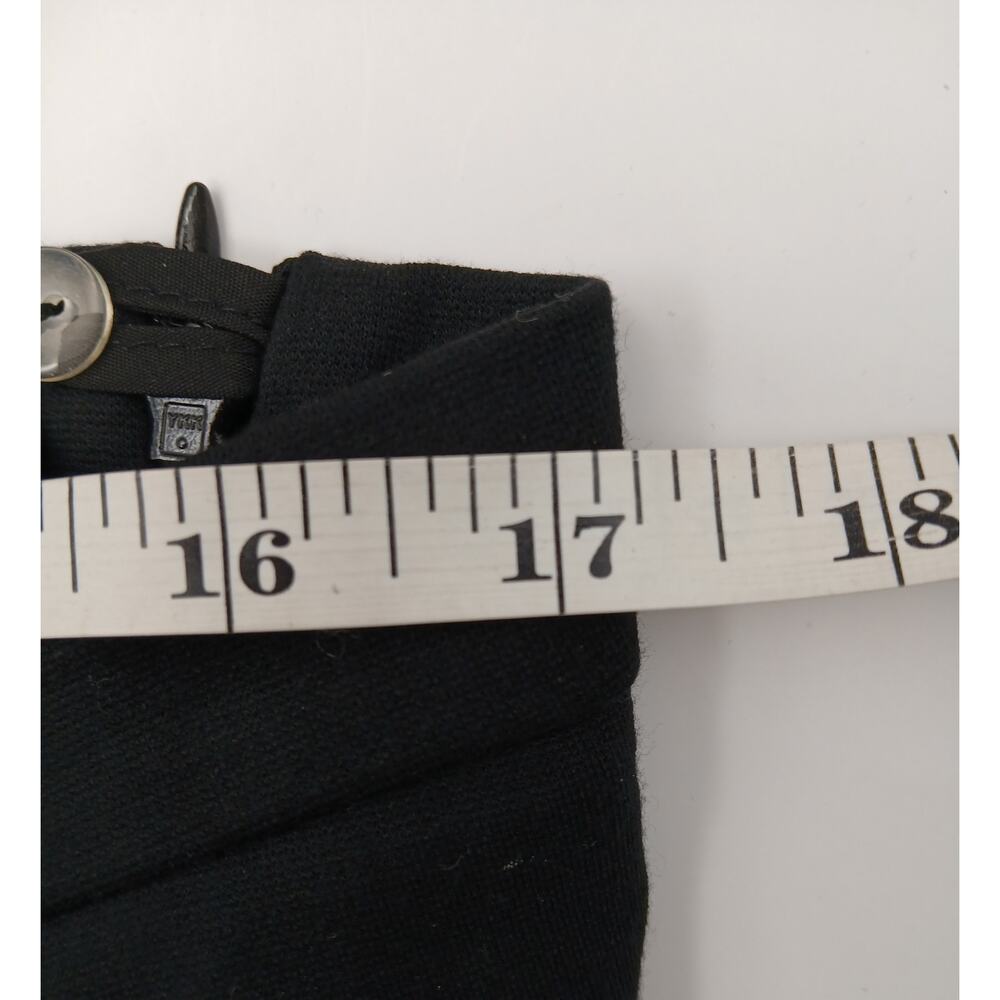 Akris Punto Circle Cut Out Straight Leg Trouser Ankle Pants Size 10 Black - Picture 10 of 11